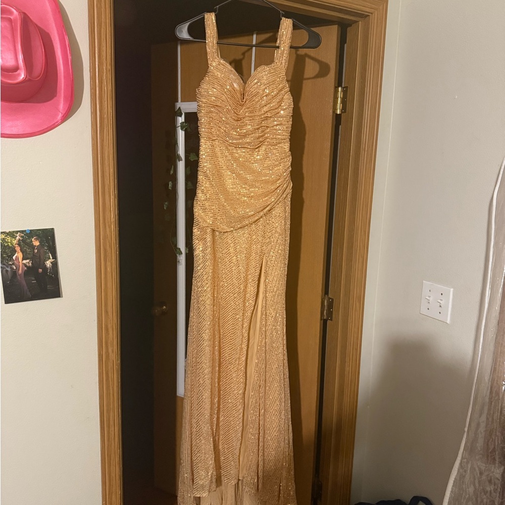 Amazon Gold Maxi Dress
